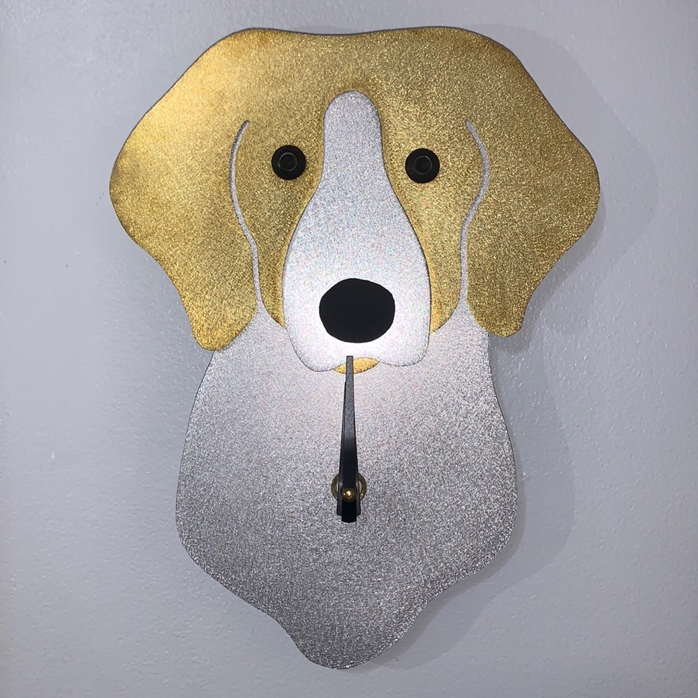 Handmade Metal Beagle Clock